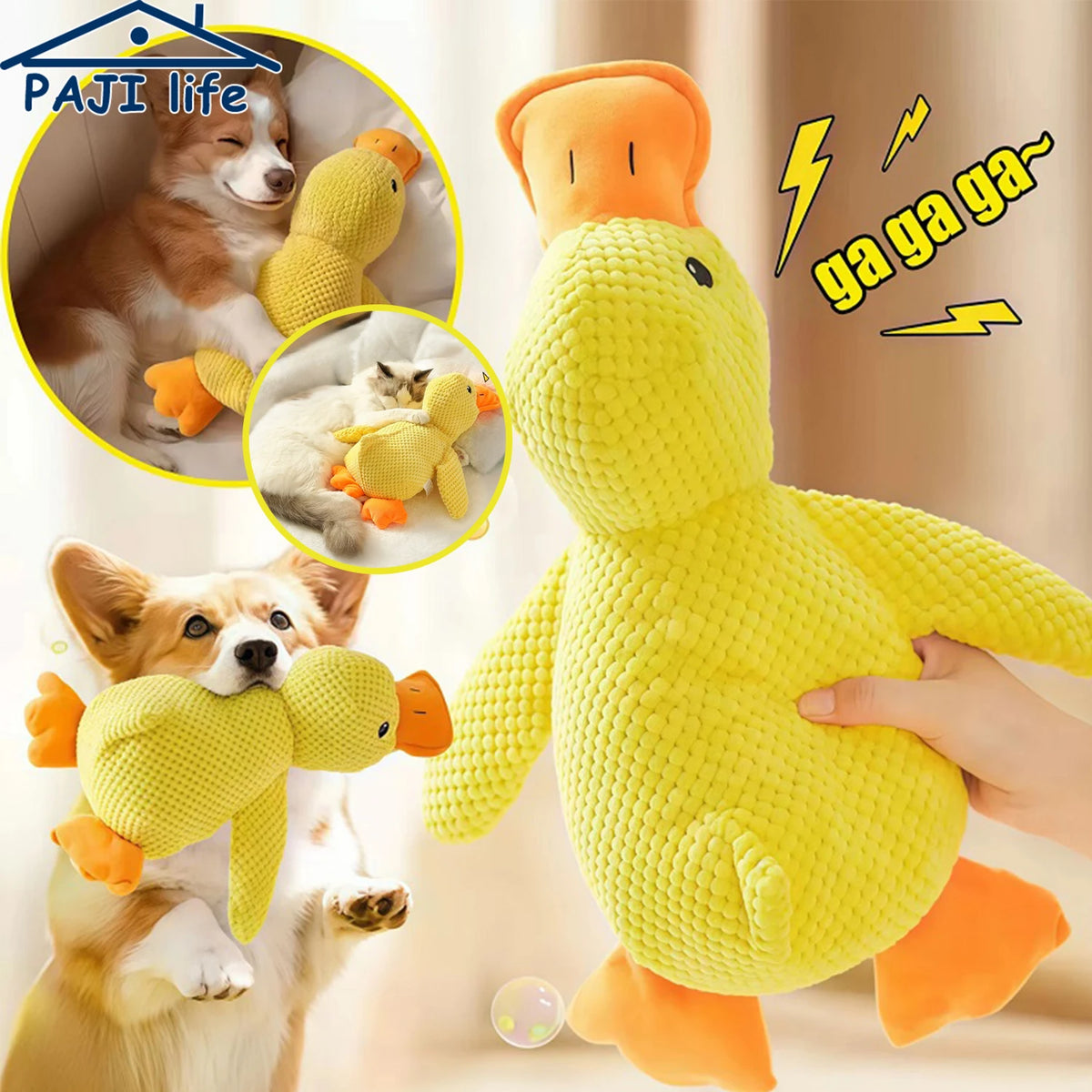 Quackers Plush Squeaky Duck