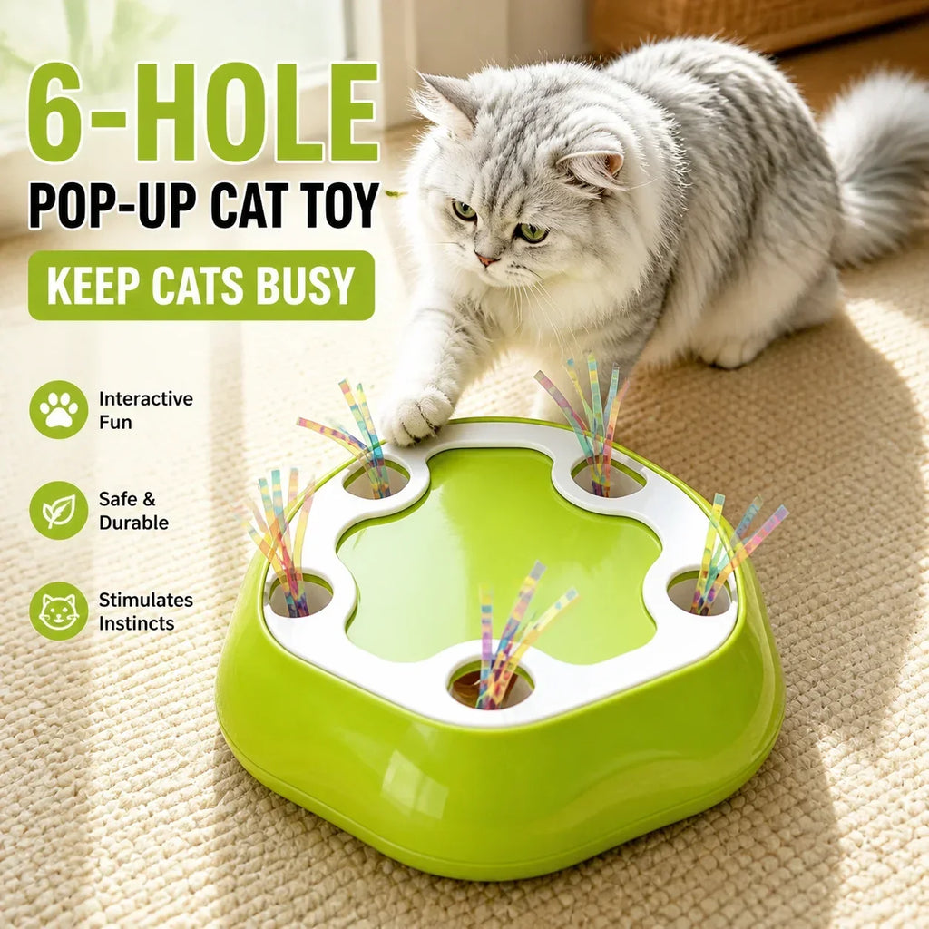 Peek-a-Paw Interactive Cat Toy